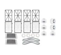 URPIZY Kit de pièces de rechange pour robot de piscine Dolphin M200/M400/M500/DX3/DX4/DX6, avec plaques filtrantes 9991433-R4/9991432-R4, roulettes 6101611-R4 et kit de roulettes 3884997-R6