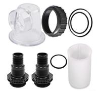 URPIZY Kit de pompe de filtration pour SPS25 SPS50 SPS75 SPS100 Pompe de circulation avec couvercle de pré-filtre transparent Joint torique Joint torique Raccord de pompe Filtre d'aspiration