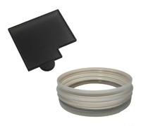 URPIZY Kit de tapis de récupération pour machine à café Breville BES870/876/878/880, plateau à eau de rechange avec réservoir à grains de café, accessoires lavables (tampon + café bean bin)