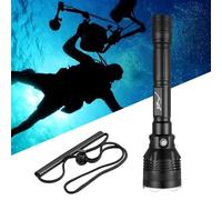 URPIZY Lampe de poche LED étanche IPX8 pour plongeurs jusqu'à 80 m de profondeur