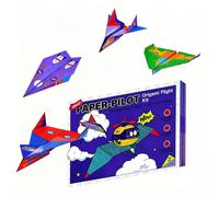 URPIZY Livre d'avion en papier DIY : instructions étape par étape pour plier les jouets en papier, 48 feuilles, multicolore, pour enfants et adultes