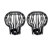 URPIZY Lot de 2 bouchons de protection de gouttière en plastique pour tuyau de descente - Anti-obstruction des feuilles, de la mousse, de la boue, des boules et autres débris - Noir