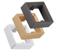 URPIZY Lot de 2 entretoises carrées de 30 mm, entretoises à socle, couvercle de plaque de cadre à 1 compartiment avec vis, pour insert profond, avec trous auxiliaires, avec vis de fixation de 50 mm