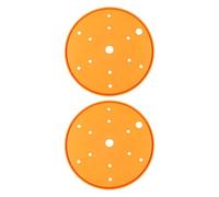 URPIZY Lot de 2 inserts de pot de fleurs pour économiser le sol et le drainage - Insert intérieur en plastique pour pots hauts - Améliore la croissance des racines - Jaune/orange