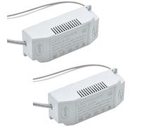 URPIZY Lot de 2 transformateurs de rechange 36-50 W LED Driver Transformateur de courant électronique Tension constante Alimentation pour lampes LED