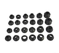 URPIZY Lot de 28 bouchons anti-poussière pour rotule - Manchons en caoutchouc pour la direction et la suspension - Couvercles de biellette de direction - Protection des pièces de suspension - Durable