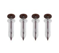 URPIZY Lot de 4 petites épandeuses de jardin - Épandeur à main pour semences - Compact et léger - Accessoire de jardin durable - Nettoyage facile - Couleur café