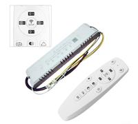 URPIZY Lot de 4 transformateurs LED 2,4 G intelligents avec télécommande, variateur de puissance pour bandes LED, 24-40 W, 160 mm