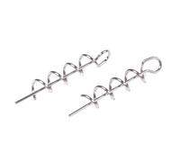 URPIZY Lot de 50 goupilles de centrage Spring-Lock pour hameçons souples K?der, Kunstk?der, W¨¹rmer et crankbaits ¨C en acier au carbone haute résistance, longueur : 1,4 ¨C 4,2 cm