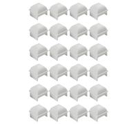 URPIZY Lot de 6 capuchons de poteaux blancs en polypropylène pour clôture de piscine - Convient pour poteaux creux carrés de 1,5" - Pour Kayak/JW/Esther Williams, résistant aux intempéries