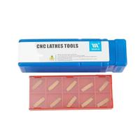 URPIZY MGEHR1616-2 Support de burin rotatif 16 mm avec tige de perçage + 10 inserts en carbure MGMN200-G