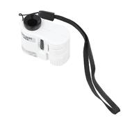 URPIZY Microscope de poche portable à 60 voies avec éclairage LED et détection UV F, focalisable, pour bijoux, circuits, textiles et botaniques, 45 x 20 x 30 mm, boîtier en ABS