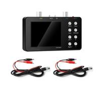 URPIZY Oscilloscope numérique 10 MHz de bande passante 2 canaux générateur de signal 50 MSa/s Taux d'échantillonnage LCD 3,2" Plage de mesure ±400 V Batterie 2500 mAh pour réparation électronique