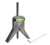 URPIZY Outil de centrage de tuyau en acier allié avec protracteur réglable et bloc de base en forme de Y de 10 cm pour une disposition précise et un marquage de tuyaux à partir de 1/2" de diamètre