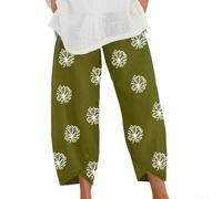 URPIZY Pantalon ample pour femme avec élastique pour la taille imprimée | Taille élastique, motif imprimé, coupe ample, jambe large, coupe confortable