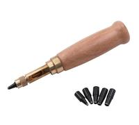 URPIZY Pince perforatrice pour ceinture et papier avec 6 inserts interchangeables - Pointe rotative pour perforer avec précision le cuir - Marron