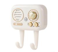 URPIZY Porte-clé mural avec rappel audio et capteur pour la maison, le bureau ou le garage, permet d'organiser les clés et d'éviter l'oubli (blanc)