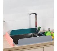 URPIZY Protection anti-éclaboussures en silicone avec ventouse 52 x 8,5 x 5 cm, résistante aux éclaboussures et à l'huile, pour surfaces lisses telles que le carrelage, le bois et l'acier inoxydable