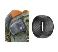 URPIZY Protection de roue avant en caoutchouc robuste compatible avec Worx Landroid S300 (WR130E) M500 (WR141E) M500 Plus (WR165E) M700 M1000 L800 L1000 85 x 44 mm Noir