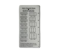 URPIZY Quick Gauge Ruler pour tricot et crochet, aide à la mesure de précision avec design en grille pour un retrait facile des mailles, compact et portable, transparent