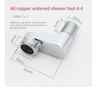 URPIZY Raccord coudé à 4 points avec épaississement pour robinetterie et pommeau de douche Coude de réduction pour raccords de tuyaux