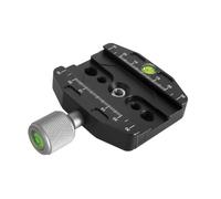 URPIZY Rail coulissant pour appareil photo avec réglage du point Nodal, niveau à bulle de précision et plateau rapide pour trépied en aluminium, noir, 90 mm