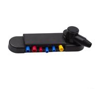 URPIZY Rail de collecte de batterie ABS 48 V 150 A avec 12 connecteurs M6, cuivre/acier inoxydable 304, pour systèmes de voiture solaires marins (21 x 4 x 4,8 cm) (noir)