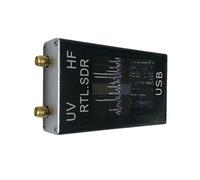 URPIZY Récepteur tuner USB-SDR 100 kHz - 1,7 GHz avec chipset RTL2832U+R820T2, boîtier en aluminium, antenne de test et câble pour radio amateur, SSB, FM, DAB, GPS et réception satellite météo