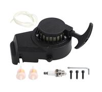 URPIZY Recoil Démarreur à Tirette pour 43cc 47cc 49cc 50cc 2 Temps Moteur Alliage d'aluminium avec Engrenages Intérieurs en Plastique, Convient pour Pocket Bike Coolster Syx SSR SX50 SX50A QG-50 Mini