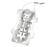 URPIZY Résistance de sèche-linge avec thermostat DC47-00018A et fusible thermique DC96-00887A pour sèche-linge Samsung 6,5 x 9,8 pouces, métal, argent