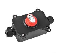 URPIZY Séparateur de batterie 12-48 V DC, 100 A/200 A/300 A avec boîtier en nylon et composants laiton-cuivre, 1 pièce (100 A 0,5 m)