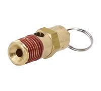 URPIZY Soupape de limitation de pression de sécurité du compresseur d'air, 1/4" NPT, 125 C270 PSI, boîtier en laiton avec ressort en acier inoxydable, pour éviter la pression, explosion, direction du