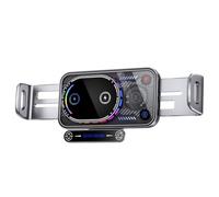 URPIZY Support de chargeur de voiture rotatif sans fil 15 W pour Samsung Z Fold & Z Flip Series | Support rotatif avec batterie intégrée de 200 mAh pour un chargement sûr dans la voiture