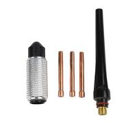 URPIZY Support de ponçage manuel pour TIG, avec support d'électrodes en tungstène, piston 1,6 mm / 2,4 mm / 3,2 mm (1/16" / 3/32" / 1/8"), coupe arrière longue et accessoires pour queue de perruque