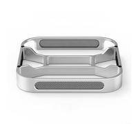 URPIZY Support de refroidissement en aluminium pour Mac-mini-M4 avec filtre de protection contre la poussière, optimisation de la ventilation et rembourrage en silicone antidérapant pour une meilleure