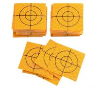 URPIZY Surveying Reflector Target Sheet for Total Station Monitoring System Construction Engineering Bridge Tunnel Building Slope Measurement 100 pièces Jaune (40 x 40 mm)