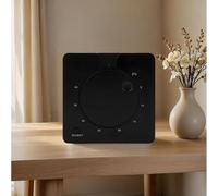 URPIZY Thermostat d'ambiance électronique 230 V avec commande précise + 5 à 40 °C, affichage LED et bouton rotatif, classe de protection IP20, montage encastré en ABS noir pour chauffage au sol