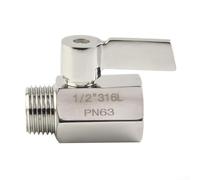 URPIZY Vanne d'arrêt pour pommeau de douche 1/2" - Contrôle rapide du débit avec interrupteur marche/arrêt - Économie d'eau - Compatible avec les raccords standard dans la salle de bain et le