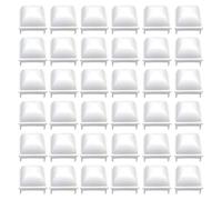 URPIZY Wei?e Lot de 6 capuchons de poteaux de clôture de piscine en polypropylène pour poteaux creux carrés de 1,5 pouces pour kayak, JW, Esther Williams, résistant aux intempéries