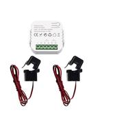 URPIZY ZigBee Moniteur d'énergie avec pince de capteur de courant CT, bidirectionnel, 1,2 canaux, 0,2 à 80 A, 100 C240 V CA, compatible avec Tuya et Smart Life