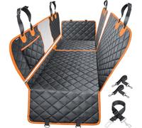 URPOWER Housse de siège de Voiture 6 en 1 pour siège arrière, Division 60/40, hamac de Voiture imperméable pour Chien avec fenêtre en Maille, Protection antidérapante pour siège arrière pour Voitures