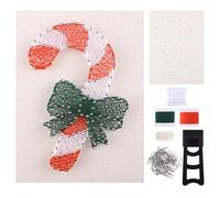 URROMA Kit de String Art pour Adultes Kit de Bricolage de Bonbons de Noël 3D pour Adultes Fournitures d'art en Ficelle pour Décoration Murale de Noël Cadeau Unique