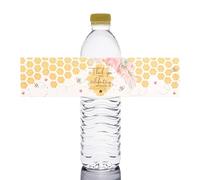 URROMA Lot de 48 étiquettes Autocollantes sur Le thème des Abeilles, « Thank You for Celebrating with Us » pour Bouteille d'eau avec Petits bourdons