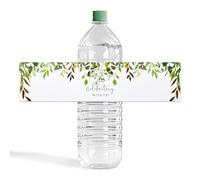 URROMA Water Bottle Label, Mariage Bridal Shower Bottle Pack 50pcs pour Mariage Bridal Baby Shower Anniversary Birthday Party Decor