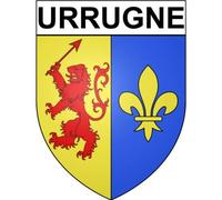 Urrugne 64 ville Stickers blason autocollant adhésif - Taille : 8 cm