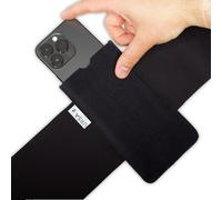 URSA Ceinture de micro : émetteur/récepteur de microphone doux, fin et extensible et ceinture de téléphone portable pour musiciens, mixeurs de son, son en direct et instructeurs de fitness ;