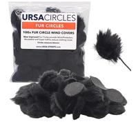URSA Cercles en fourrure - Mini pare-brise pour microphones lavalier/lavière. Réduisent le bruit du vent et le froissement des vêtements. Compatible avec Sennheiser, RODE, Sanken, Tascam & Plus (100