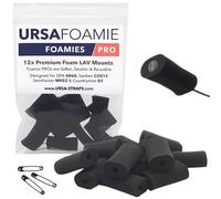 URSA Foamies - Supports souples avec côtés plats pour microphones Lavalier - Noir