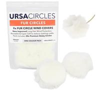 URSA Fur Circles : Protection contre le vent ultra-douce et à profil bas pour les microphones Lav/Lavalier/Lapel - Blanc