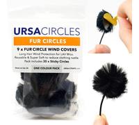 URSA Fur Circles : Protection contre le vent ultra-douce et à profil bas pour les microphones Lav/Lavalier/Lapel